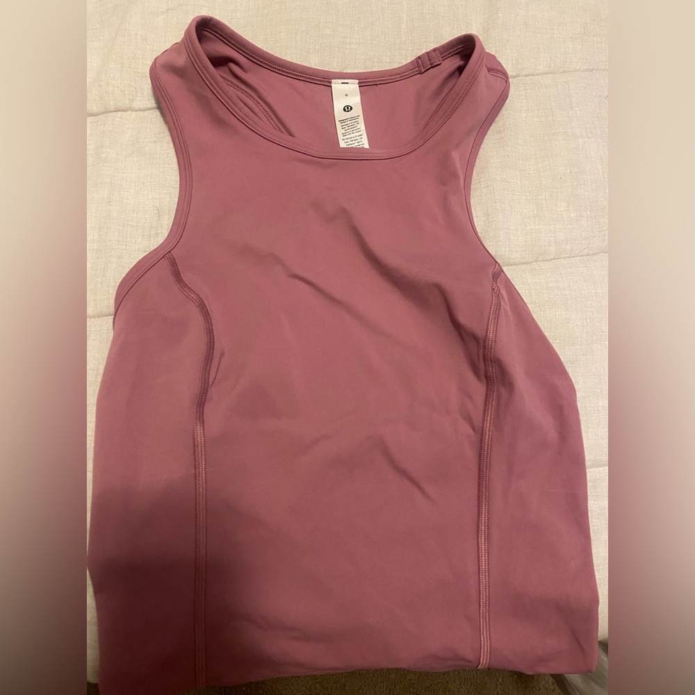 Lululemon Nulux Racerback Cropped Run Tank size 6